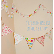 お誕生日に!ペーパーナプキンで2種のガーランド