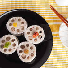 れんこんつくねのレンジ蒸し