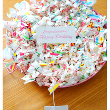 ペーパーナプキンを結んで作る!なんちゃってフラワーケーキ☆