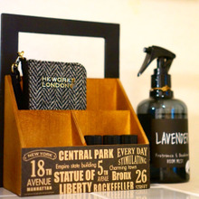 切らずに貼るだけ!フォトフレームを持ち手に!簡単移動式小物ラック