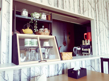 セリアのフレームで★キッチンのショーケース