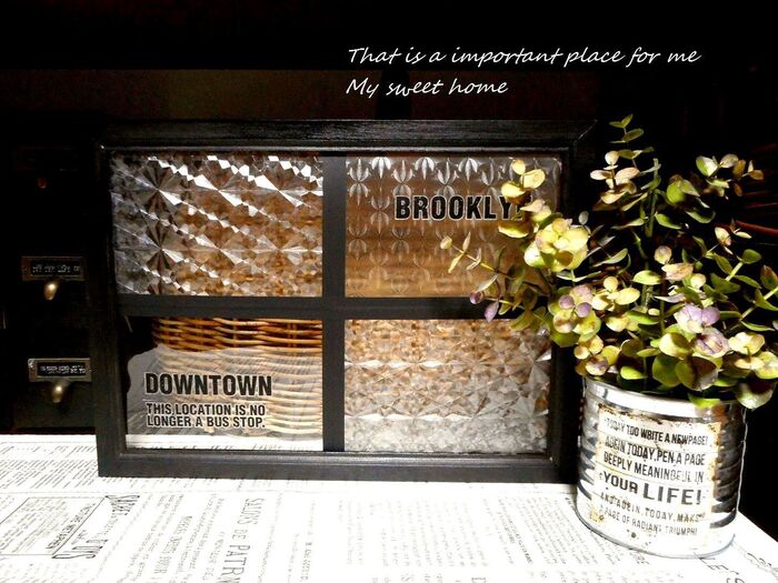 窓枠風にアレンジ