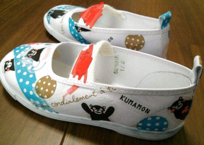 上履きデコパージュ初体験レポ。工程紹介!