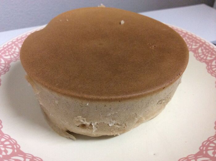 こんなにふっくら分厚いケーキが完成!