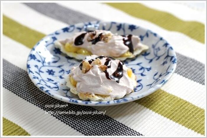 食パンで作るチョコレートクリームタルト