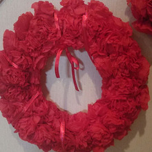 100均材料で真っ赤なペーパーナプリース