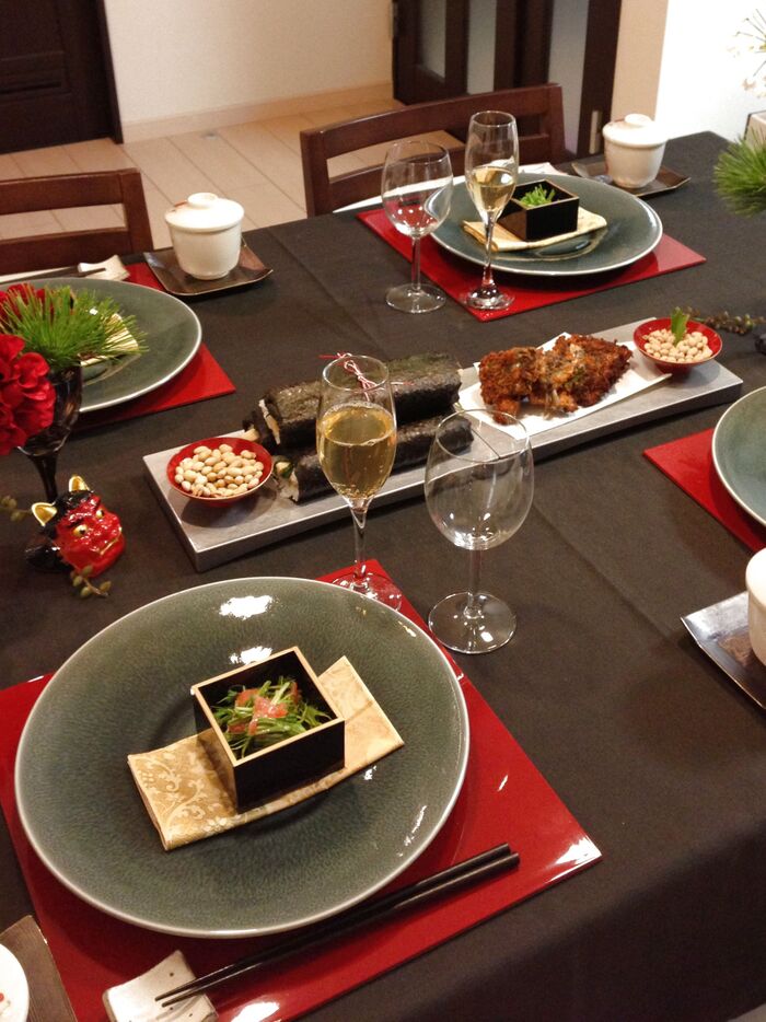 福豆、鰯もおしゃれに盛り付け!