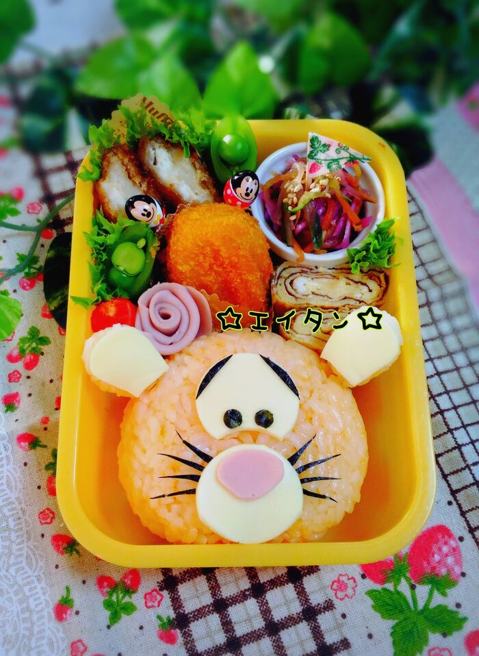ツムツム☆簡単ティガーのキャラ弁