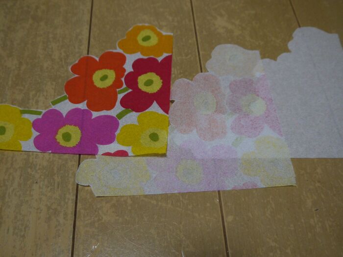 ペーパーナプキンをはがす