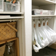 カードリングと目玉クリップでゴミステーション(アンティーク調)