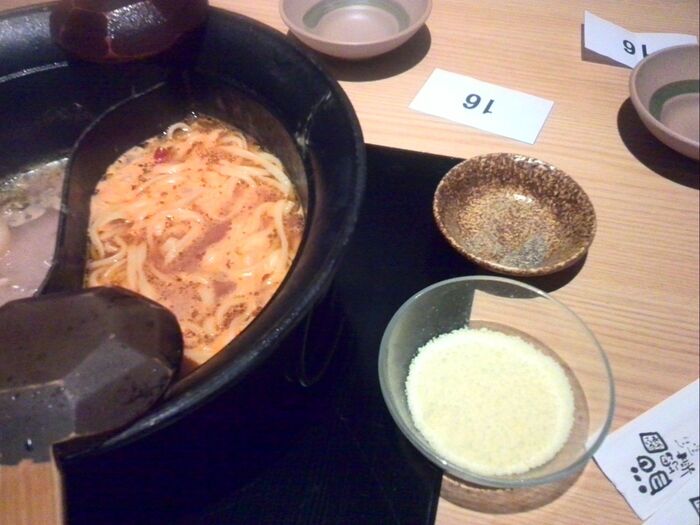 シメは、パスタ!