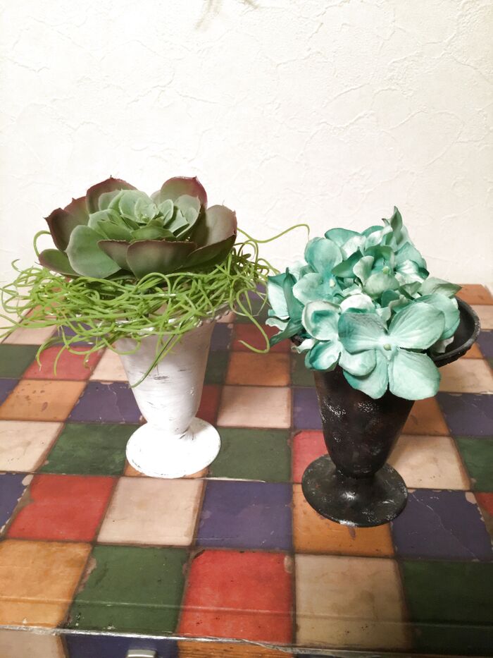 ブロカントなフラワーベース♡