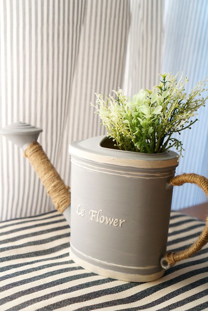 100均ジョーロをお金をかけずに簡単リメイク!!☆☆フレンチナチュラルに大変身☆☆