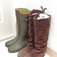 100均商品でクタっとなるのを防ぎます。