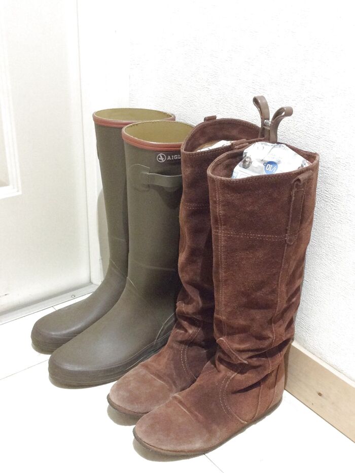 100均商品でクタっとなるのを防ぎます。