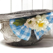 百均材料で帽子型の小物入れをハンドメイド