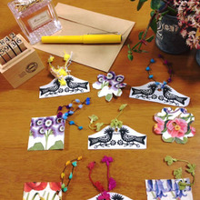 お手紙に同封して♪ペーパーナプキンとお洒落毛糸で作る文香