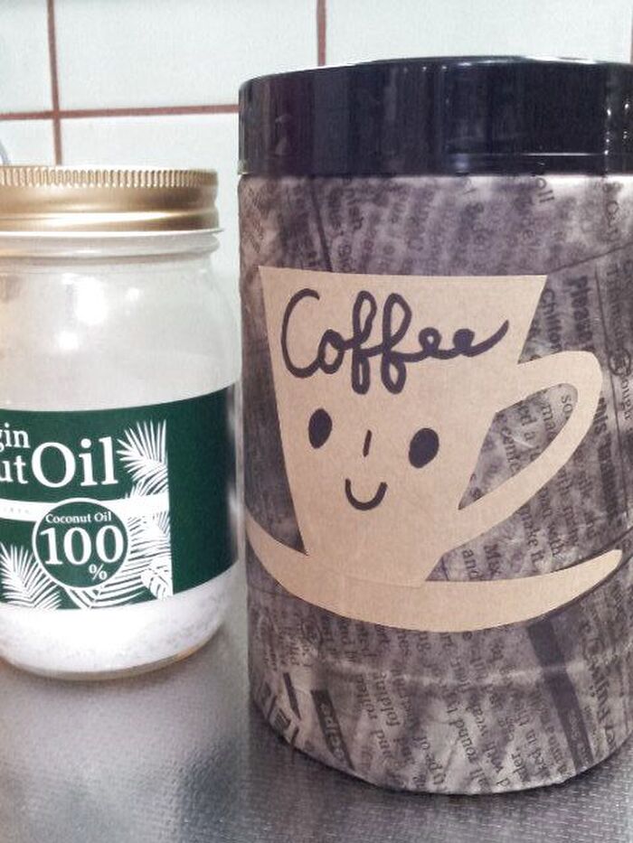 海苔のパッケージをペーパーナプキンでデコ