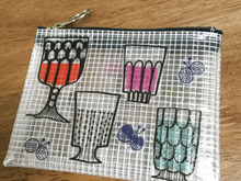 ダイソーのビニールネットケースにデコパージュ★