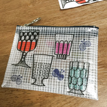 ダイソーのビニールネットケースにデコパージュ★