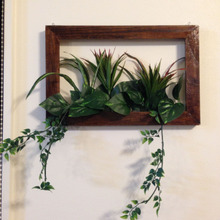 100均で額縁グリーンの作り方