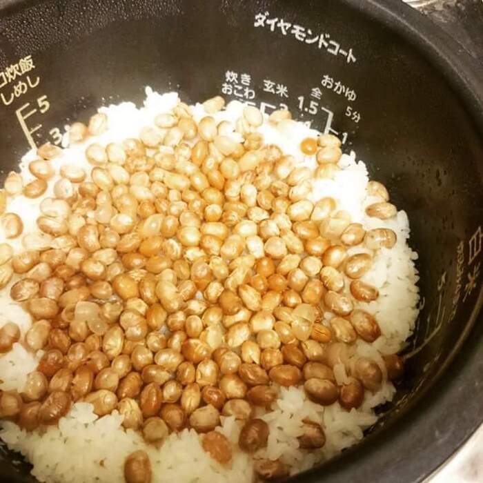 大豆も柔らかく炊き上がります