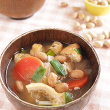 節分豆の具だくさんみそ汁☆残った豆の利用法