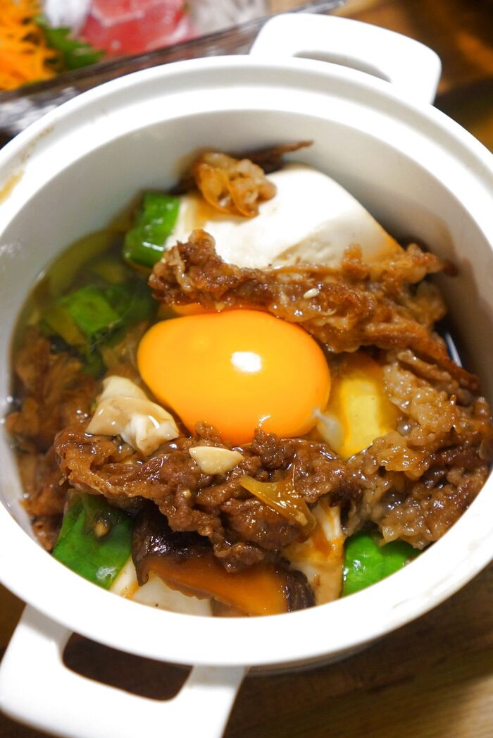 フライパンでお手軽!肉豆腐のレシピ☆