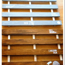 すのこをアレンジしてランチマット風トレイ作り!