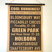 材料200円で!バスロールサインのタペストリーが出来ちゃう♪