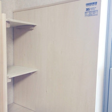 プチDIY☆キズを付けず、デッドスペースに棚を(子供の作品スペースに)