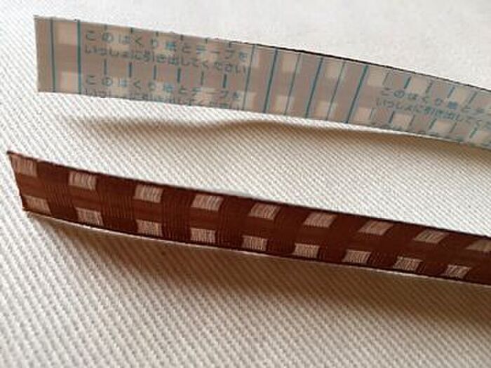 ケースにリボンを貼る♪