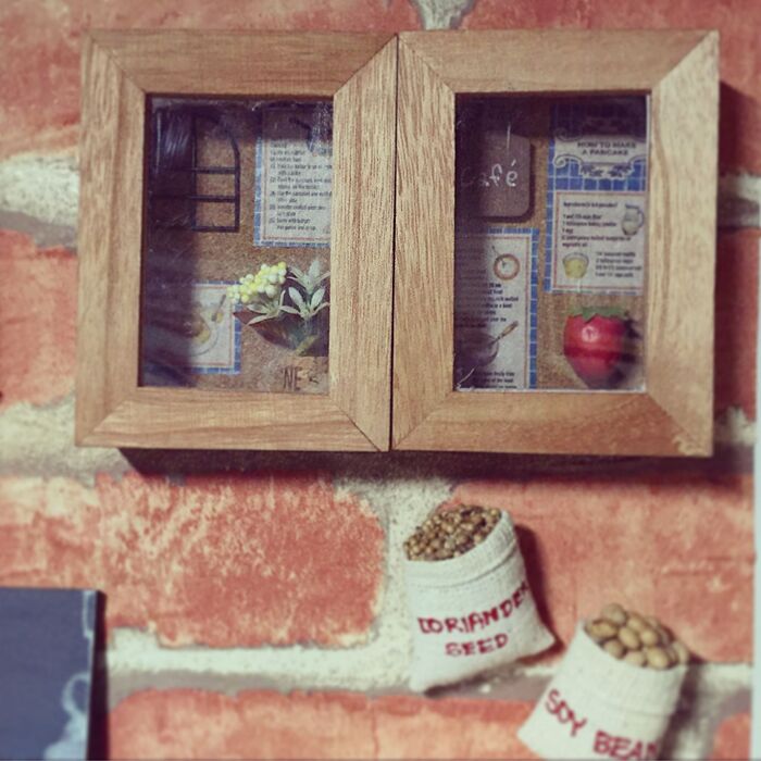 100均の物でかわいいカフェ風インテリア