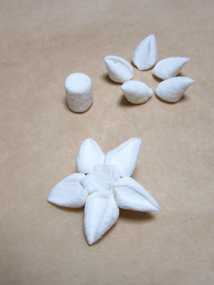 マシュマロのお花作り
