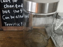 ハンドメイドの材料を100均のガラスキャニスター簡単リメイクでおしゃれに収納