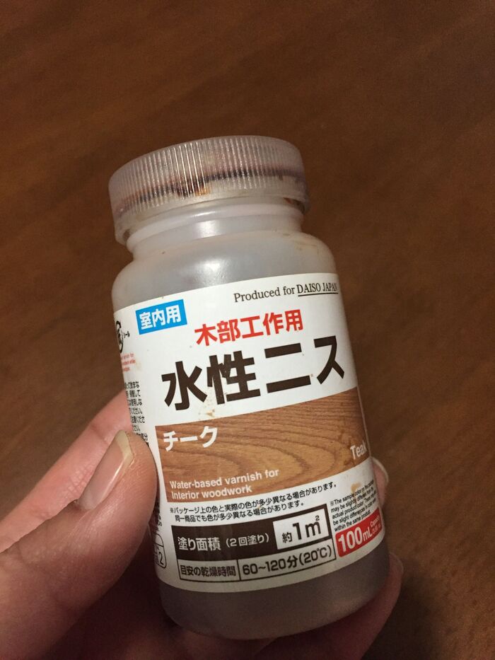 ①コレクションボックスに色を塗って2つを接着します