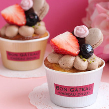 ホットケーキミックス de ベリーとチョコのカップケーキ♡