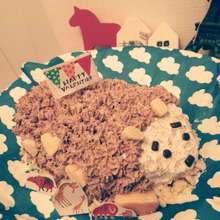 バレンタインに!子供が喜ぶ♪簡単はりねずみケーキ♡