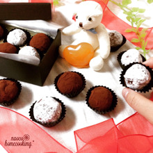 食感が楽しい♫ りんごとマシュマロの簡単*トリュフ♪