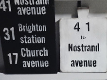 A4クリアファイルと端材でバスロールサイン