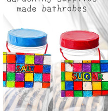 クレヨンとプラ板で出来るキャニスターリメイク!ステンドグラスネームプレートプレート!失敗→成功レポ