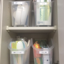 ダイソー『コロ付きストッカー』キッチングッズも使用頻度でざっくり収納