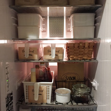 セリアのクッキングシートで冷蔵庫の中をカッコよく