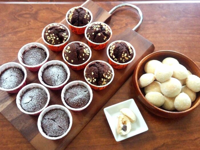 ♡バレンタイン*2016♡カップケーキ2種類&チョコ入りスノーボール