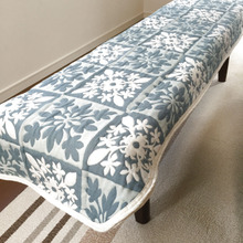 コタツ上掛けリメイク→長椅子カバー (*☻-☻*)