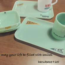 セリアさんのポリスチレンの食器を貼るだけ簡単アレンジ