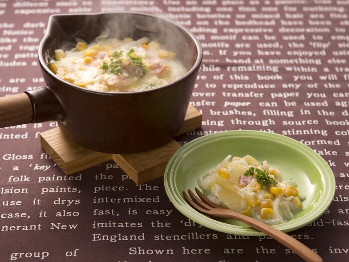 じゃがいもとチーズのミルク重ね煮