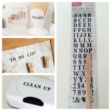 好きな言葉が転写できる♪100均キャンドゥのアルファベット転写シール