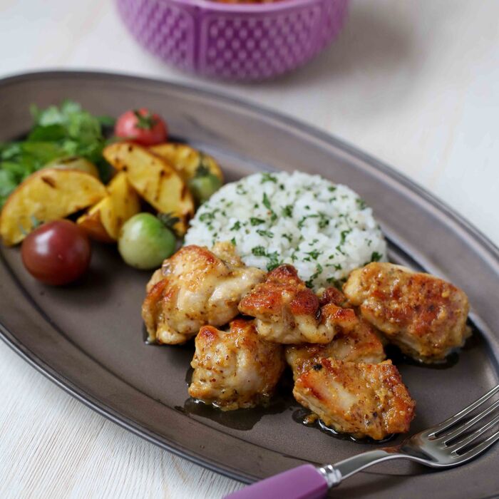 鶏のだしマリネで時短絶品ハニーマスタードチキン