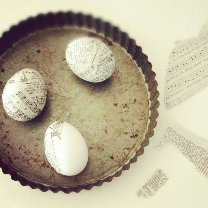 基本の*イースターエッグ♪卵の出し方